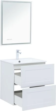 Тумба под раковину Aquanet Терра 60 белый матовый