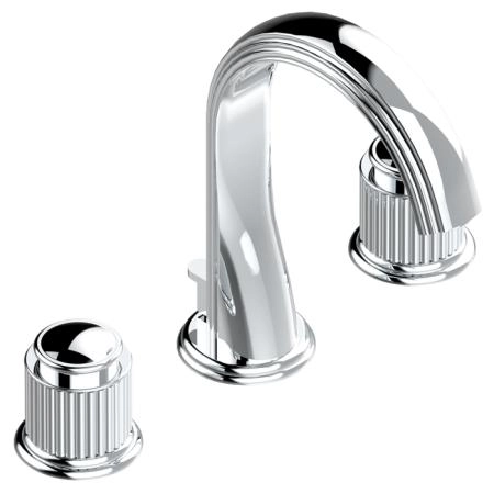 THG Jaipur metal Смеситель для раковины, 3 отв., цвет: хром