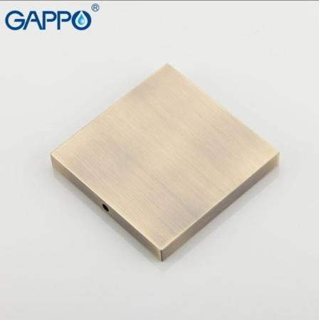 Душевой трап Gappo G81005-4 бронза 100x100мм
