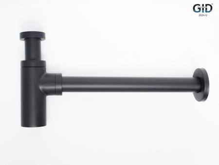 Сифон для раковины Gid G-74BL черный матовый