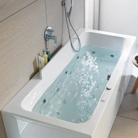 Duravit Ванна акриловая DuraStyle 170х75x48см, прямоугольная .встраиваемая или версия с панелями, , наклон спины справа. цвет: белый
