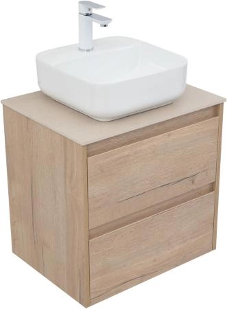 Тумба под раковину Aquanet Nova Lite 60 дуб крафт (2 ящика)