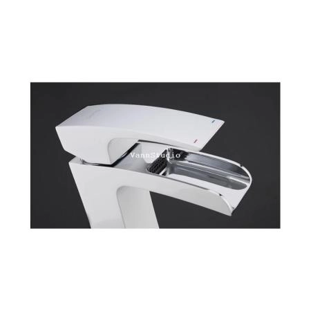 Смеситель Gappo G1007-30 для раковины, белый/хром