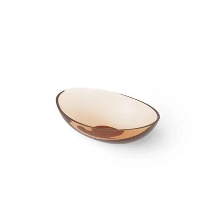 Dea Design Washbasins Раковина 55х38х15см., накладная, без отв., Glasstech, прозрачная смола, цвет: Sunset R1
