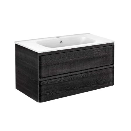 Тумба под раковину Vincea Vico 1000 подвесная, 2 выкатных ящика soft close, Carbone