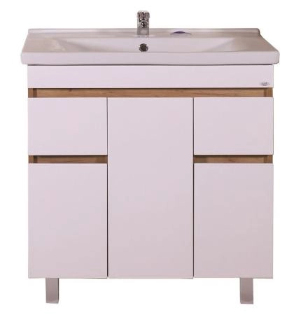 Тумба ASB-Mebel Марко 80-3.2 белый/дуб золотой