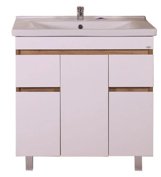 Тумба ASB-Mebel Марко 80-3.2 белый/дуб золотой