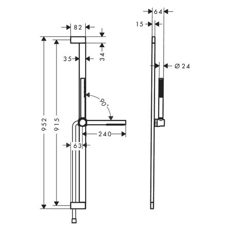 Hansgrohe Pulsify Душевой гарнитур, с ручным душем 1jet EcoSmart+ и душевой штангой 90 см, цвет: белый матовый