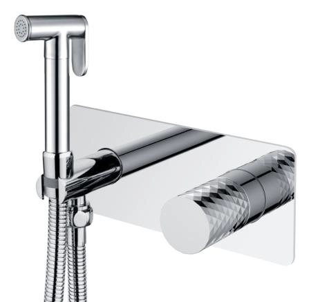 Смеситель гигиенический Boheme STICK CHROME DIAMOND CHROME 127-CRCR