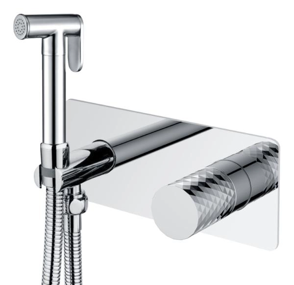 Смеситель гигиенический Boheme STICK CHROME DIAMOND CHROME 127-CRCR