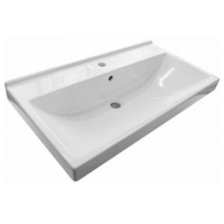 Тумба с раковиной Comforty Никосия-80П дуб белый