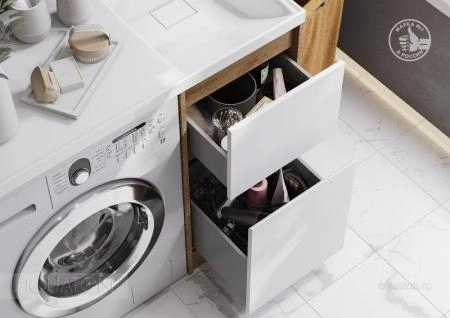 Тумба под раковину AQUATON Лондри 40 Дуб Сантана без фасада 1A267001LH0C0