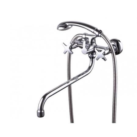Смеситель для ванны KAISER Crystal (28155) с душем хром