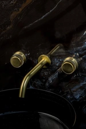 Смеситель из стены Boheme AURA на 3 отв. MAT GOLD 152-2-MG-A