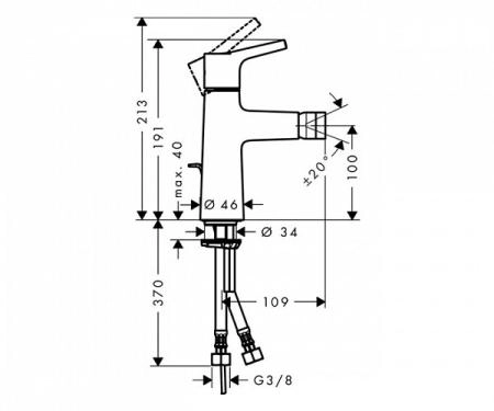 Смеситель для биде Hansgrohe Talis S 72200000 хром