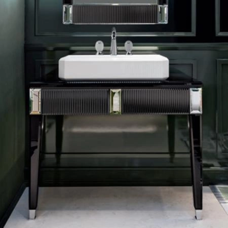 Oasis Rialto Комплект мебели напольный, №2, L98xP51x H:200см, цвет: black glass/хром