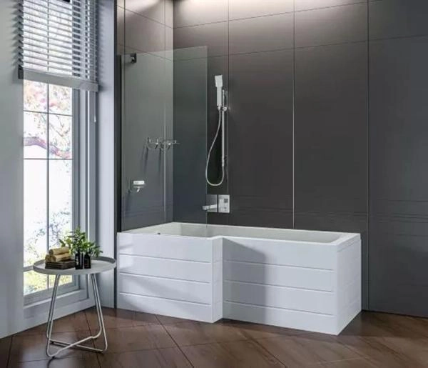 Шторка для ванны GOOD DOOR SCREEN BS-90-C-В неподвижная 5 мм 90 прозрачное