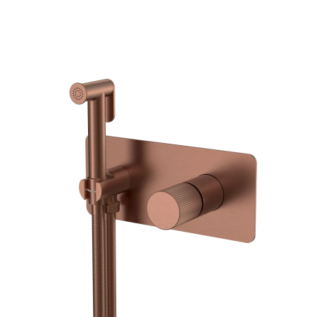 Смеситель гигиенический Boheme STICK BRUSHED BRONZE ручка LINEA 127-BRB.3