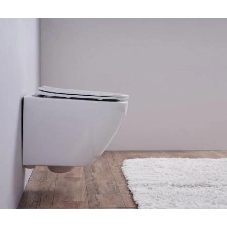 Унитаз Esbano AZALEA (White) подвесной безободковый микролифт