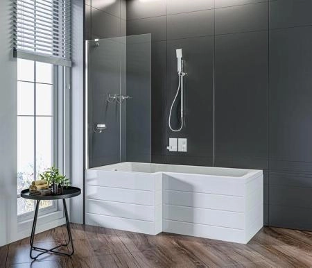 Шторка для ванны GOOD DOOR SCREEN BS-80-C-CH неподвижная, 5 мм 80 прозрачное