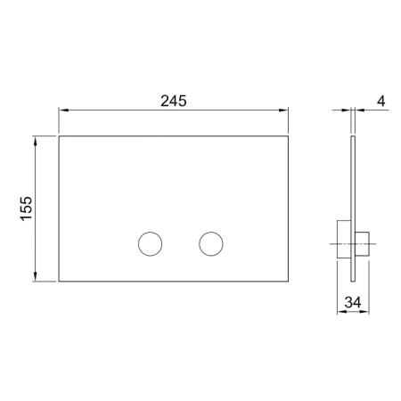 Fantini AF/21 Клавиша смыва для GEBERIT SIGMA8, SIGMA12, цвет: золото