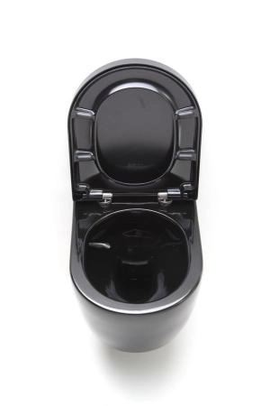 Унитаз SSWW CT 2037V подвесной сиденье микролифт черный