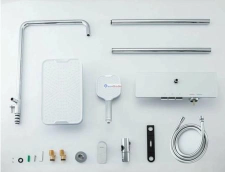 Душевая система Gappo G2496-10 белый с изливом