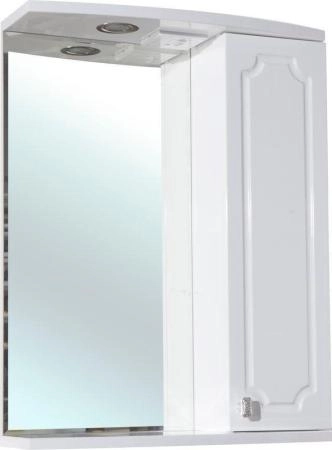 Зеркало-шкаф Bellezza Кантри 55 R с подсветкой белый