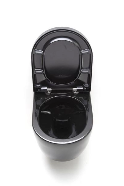 Унитаз SSWW CT 2037V подвесной сиденье микролифт черный