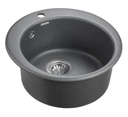 Мойка для кухни Paulmark GELEGEN, PM404800-DG, графит, D475 мм