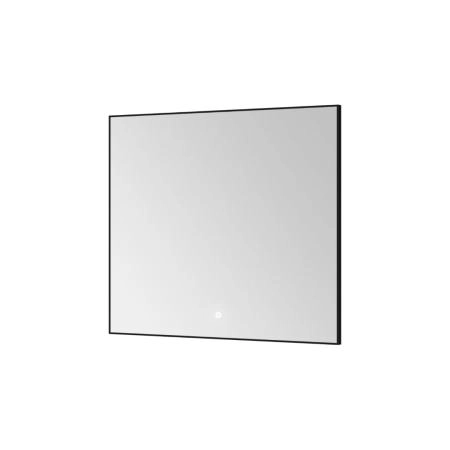 Зеркало Boheme прямоугольное c мет. рамой, подсветка, сенсор, 80*70см Black 543-080-B
