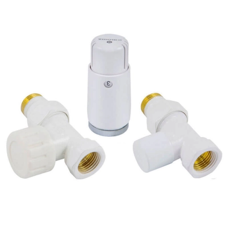 Schlosser Комплект прямой Белый DN 15 GZ1/2 x GW1/2 с головкой Мини M30x1,5
