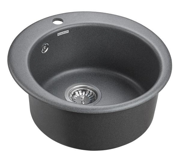Мойка для кухни Paulmark GELEGEN, PM404800-DG, графит, D475 мм
