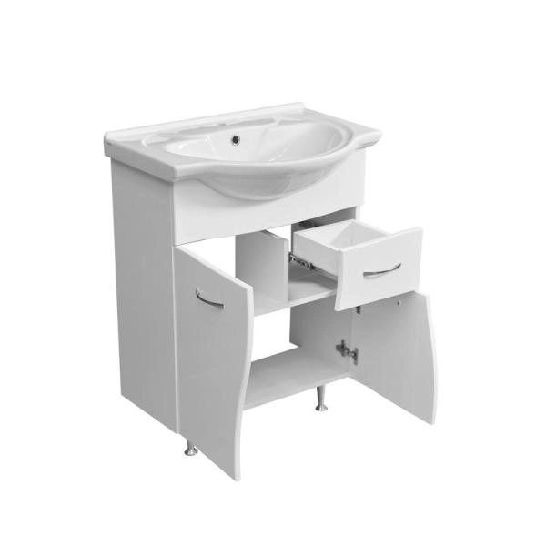 Тумба под умывальник Stella Polar Волна 65, 1 ящ., Байкал 65