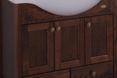 Тумба под раковину ASB-Woodline Салерно 105 антикварный орех