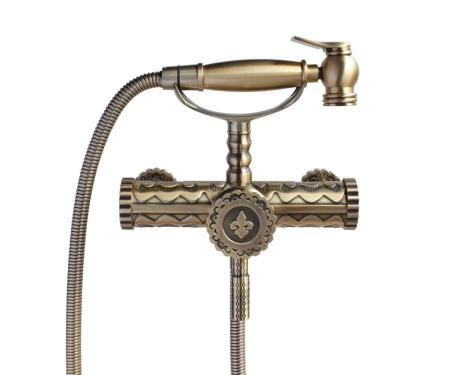 Гигиенический душ настенный со смесителем ВИНДЗОР 10128 бронза