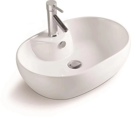Раковина SantiLine SL-1023 60x42 на столешницу керамическая Белый