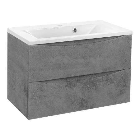 Тумба под раковину Vincea Mia 750 подвесная, 2 выкатных ящика soft close, Beton