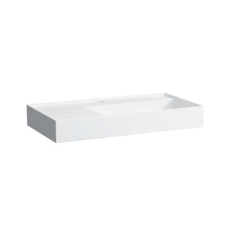 Laufen Kartell Раковина 90х46х12 см, без отв., без перелива, покрытие LCC, цвет: белый