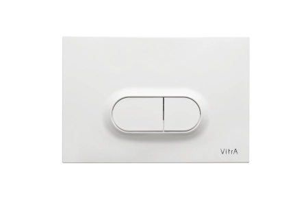 Кнопка смыва для инсталляции VitrA Loop O  740-0500 глянцевая белая двойный смыв