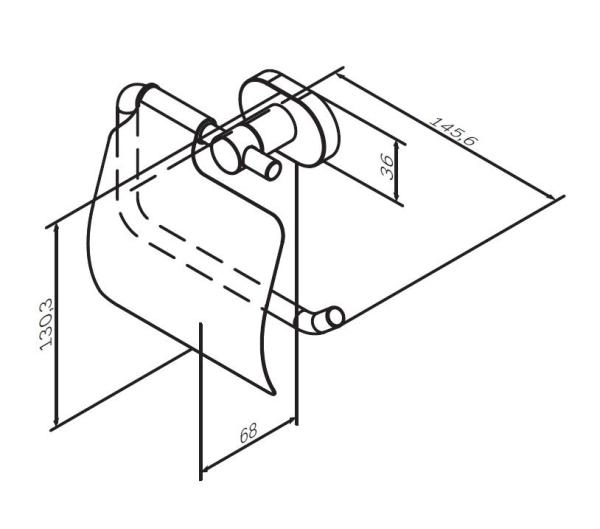 Держатель для туалетной бумаги AM.PM Sense A74341400 хром