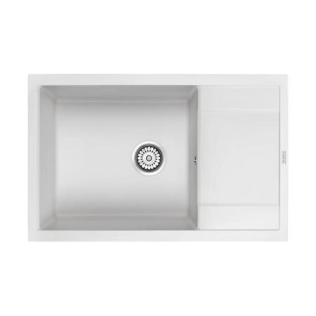 Кухонная мойка Paulmark VERLASS PM317850-WH белый 780х500 кварцевая
