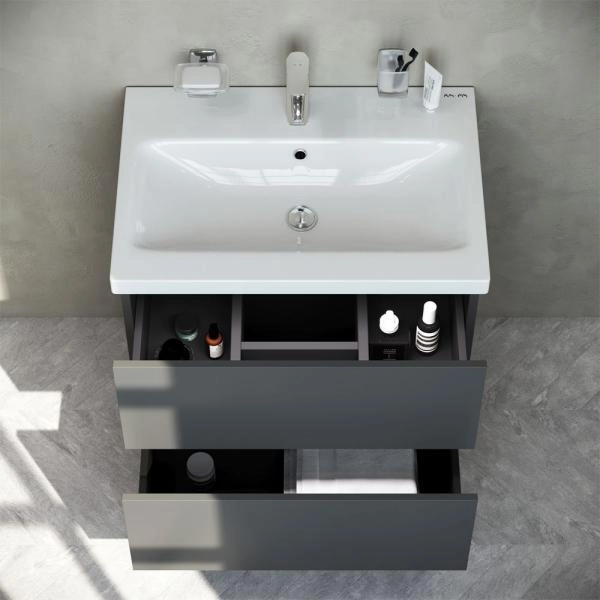 Тумба под раковину подвесная AM.PM GEM M90FHX06022GM графит матовый