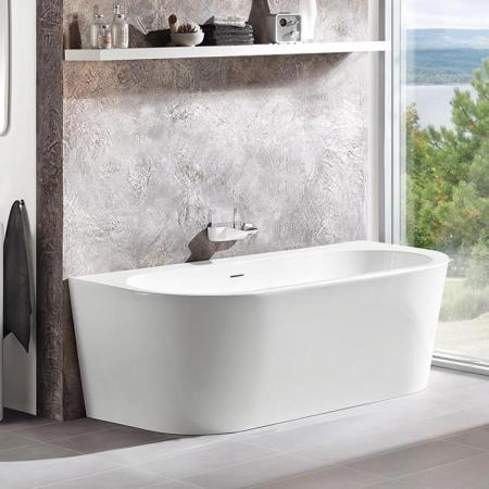 Knief Dream Wall XS ванна пристенная  1650x750x580 mm, с щелевым переливом, цвет белый