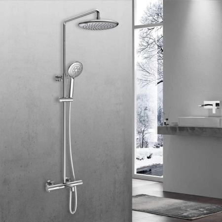 Душевая стойка Vincea Desire VSFS-1D1TCH термостатическая, хром