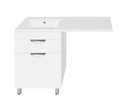 Тумба под раковину Style Line Elfante Жасмин 60 (1 ящ.) с корзиной Люкс PLUS