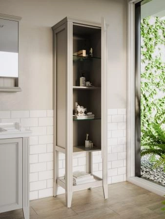 Шкаф пенал VitrA Valarte  62241 55 см матовый серый МДФ
