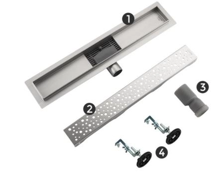 Душевой трап Gappo G86007-2 из нержавеющей стали 60 см