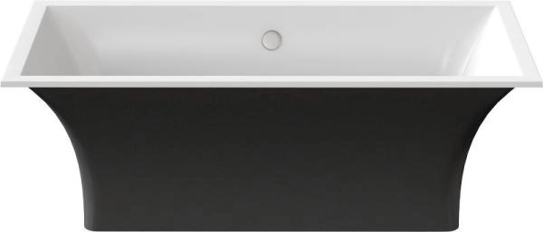 Ванна GOOD DOOR Мадрид 170х80 литьевой мрамор чёрный