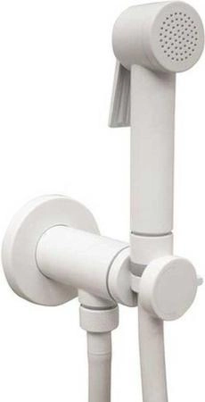 Гигиенический душ Bossini Paloma Flat E37015B.045 со смесителем, белый матовый
